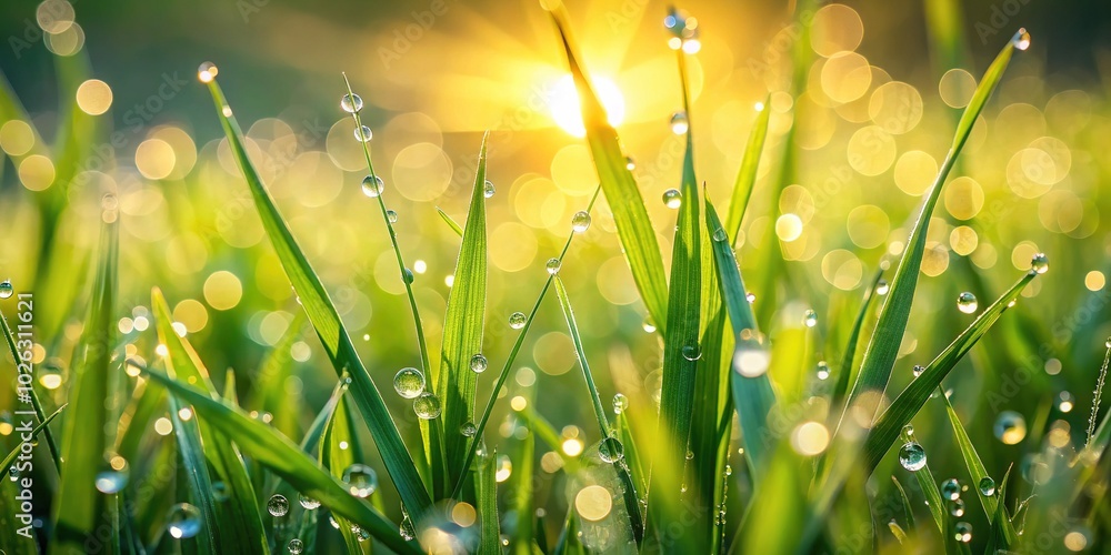 Fototapeta premium Lush Green Grass Frame Vector for Nature Backgrounds and Designs