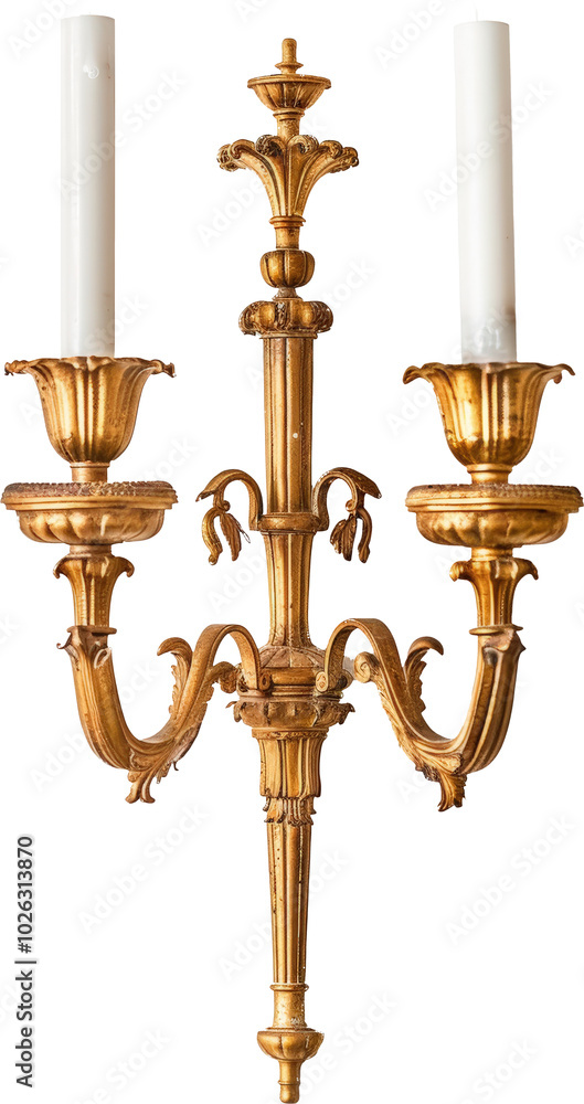 Elegant gold candelabra Elegant gold candelabra