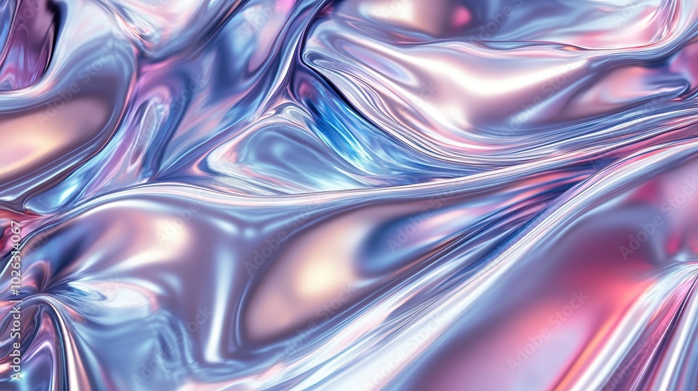 Iridescent Swirls: Holographic Fluid Abstract Iridescent Swirls: Holographic Fluid Abstract