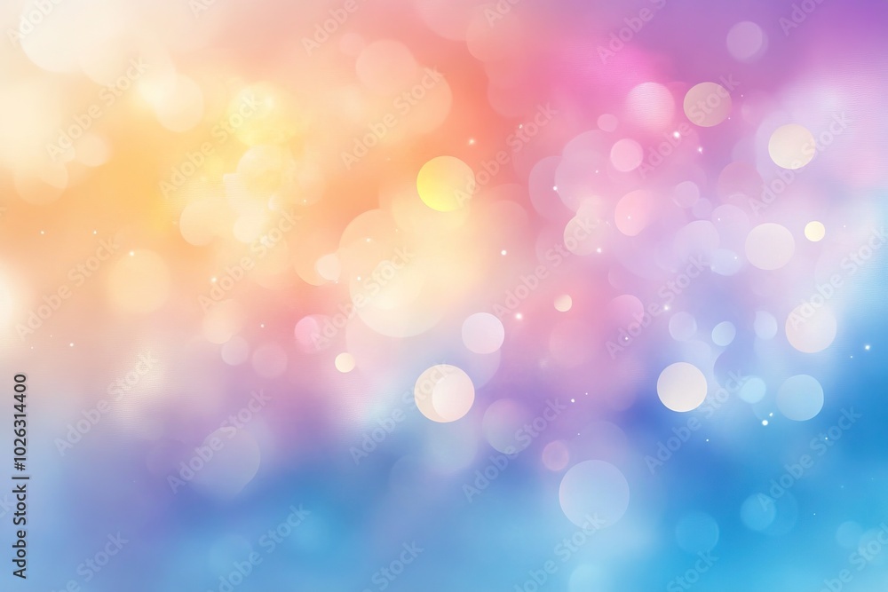 Naklejka premium Pastel Haze: Dreamy Bokeh Abstract