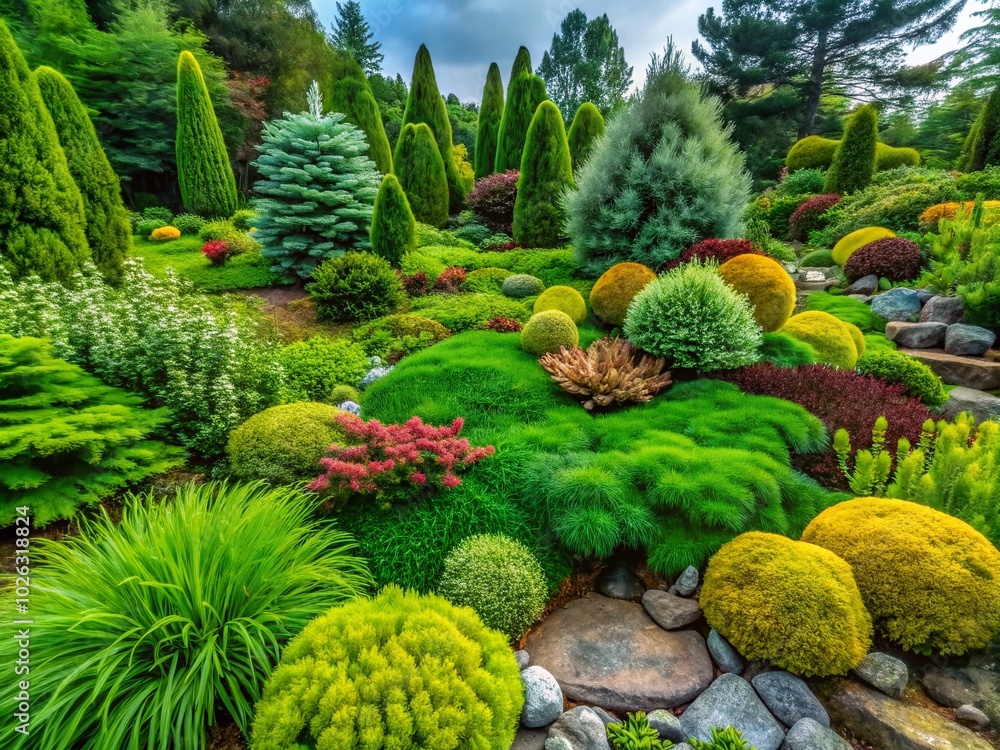 Fototapeta premium Discover Clubmoss: The Unique Ground Cover Plant for Lush Greenery and Natural Landscapes in Your Garden Design