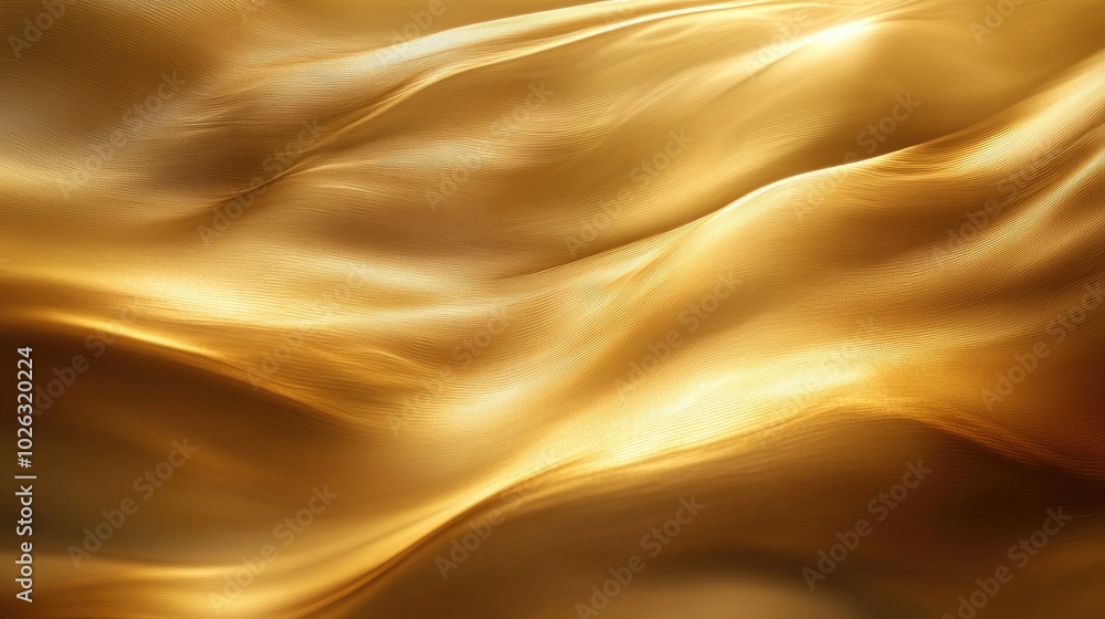 Soft Golden Waves in a Smooth 3D Background Soft Golden Waves in a Smooth 3D Background