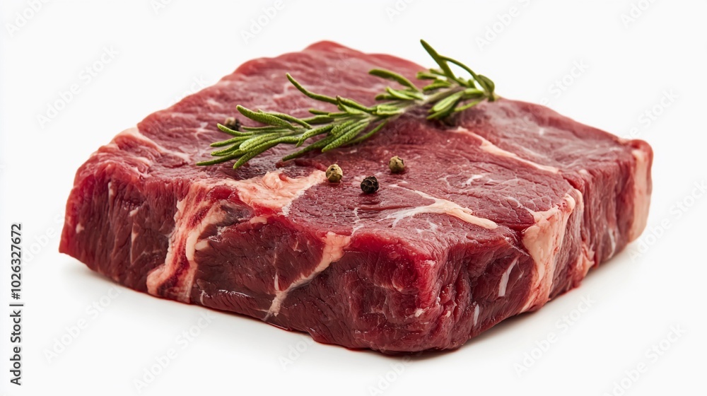 Beef meat, isolated on a clean white background Beef meat, isolated on a clean white background