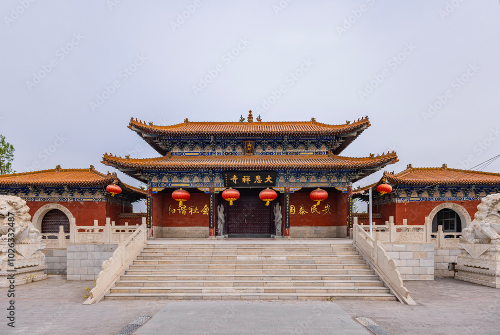 Landscape of Great Mercy Zen Temple, Shengfang town, Hebei Landscape of Great Mercy Zen Temple, Shengfang town, Hebei