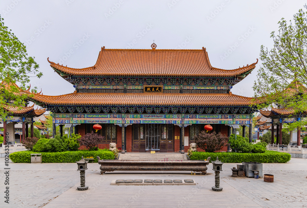 Landscape of Great Mercy Zen Temple, Shengfang town, Hebei Landscape of Great Mercy Zen Temple, Shengfang town, Hebei