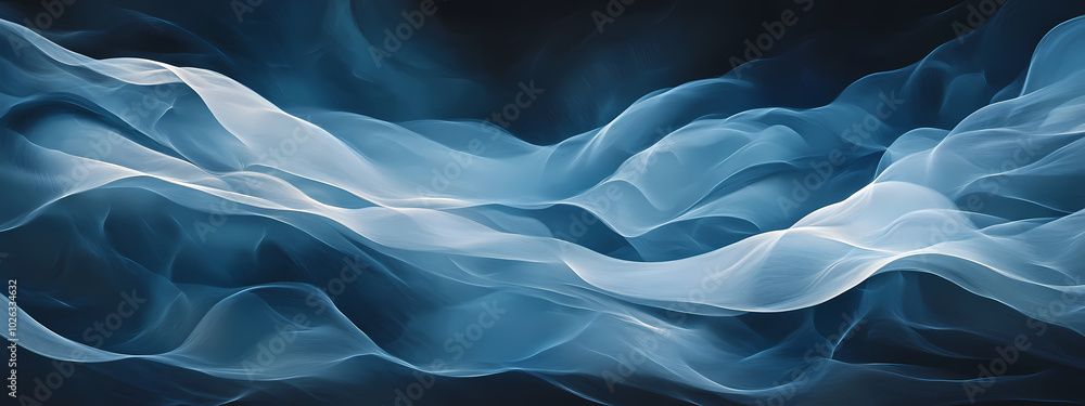 Obraz premium Serene Blue Waves