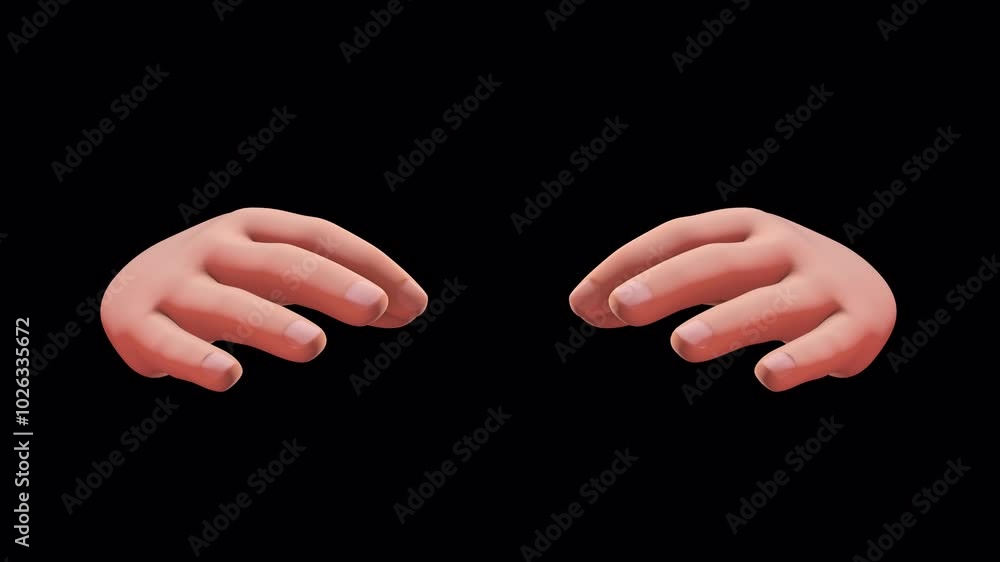 Heart shape hand gesture on alpha channel background Heart shape hand gesture on alpha channel background