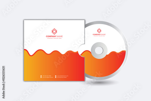 CD cover presentation design template