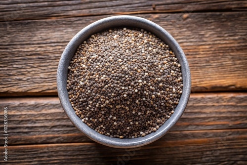 Chia seeds top view