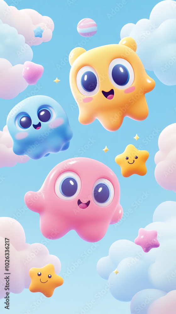 kawaii-style wallpaper featuring cute pastel colors and adorable characters, evoking feelings of joy, playfulness, and warmth. Perfect for adding a cheerful touch to your digital space kawaii-style wallpaper featuring cute pastel colors and adorable characters, evoking feelings of joy, playfulness, and warmth. Perfect for adding a cheerful touch to your digital space