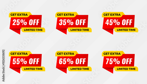 Discount sale labels vector template. Price Drop, big sale, final sale, flash sale background. Discount Promotion marketing poster design for web and Social.