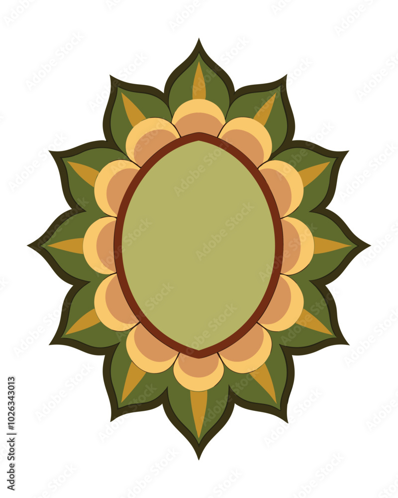 abstract floral frame abstract floral frame