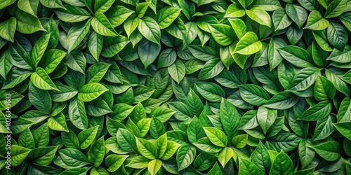 Natural green leaves background