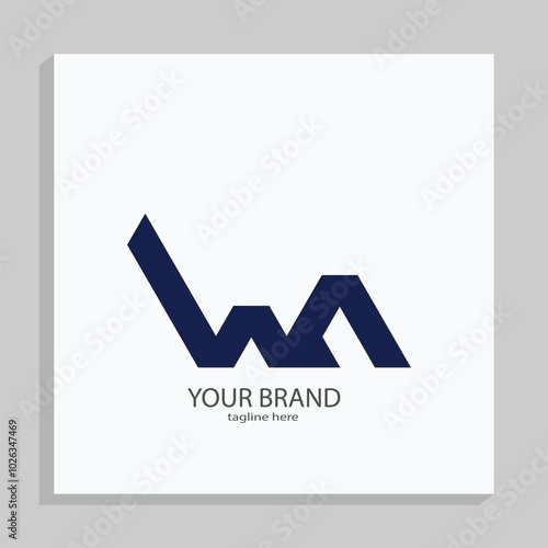 Best WA logo Design and creative and monogram brand logo using adobe illustrator...