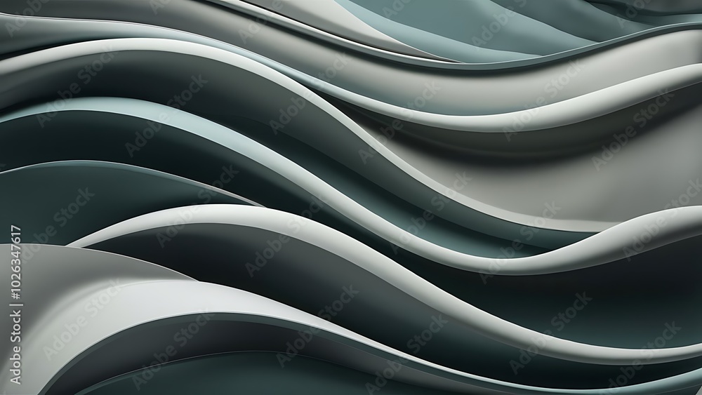 Beautiful format poster with Smooth Grey Waves abstract background with grayish tonalities, plenty of copy space and elegant design. Beautiful format poster with Smooth Grey Waves abstract background with grayish tonalities, plenty of copy space and elegant design.