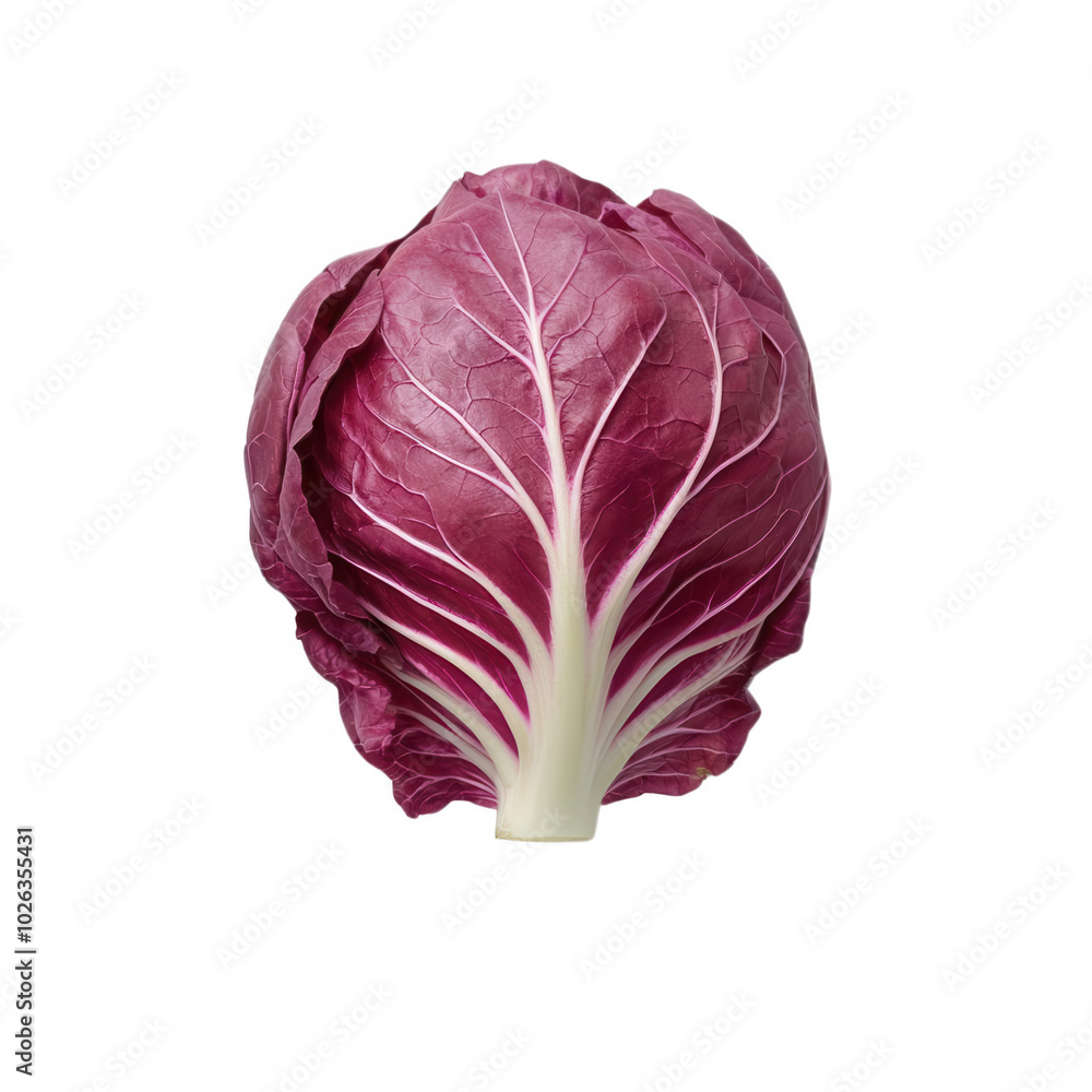 Fresh, vibrant red cabbage with intricate leaves, white isolated background. Fresh, vibrant red cabbage with intricate leaves, white isolated background.