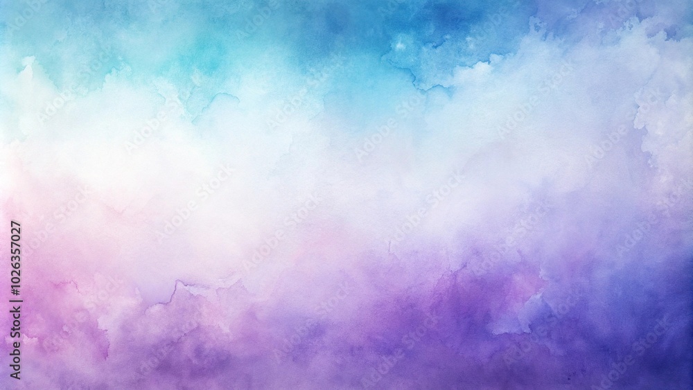 Soft gradient purple, white, and blue watercolor background with a minimalist design Soft gradient purple, white, and blue watercolor background with a minimalist design