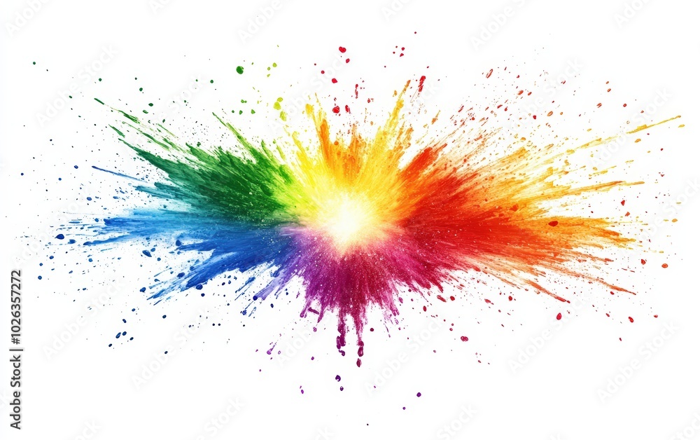 rainbow paint isolated stock photo on white background rainbow paint isolated stock photo on white background