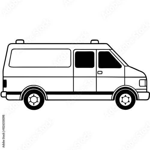 ambulance vector illustration on a white background
