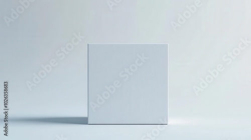 Box mockup, front view, white screen, clean and simple, no text no logo symbol icon