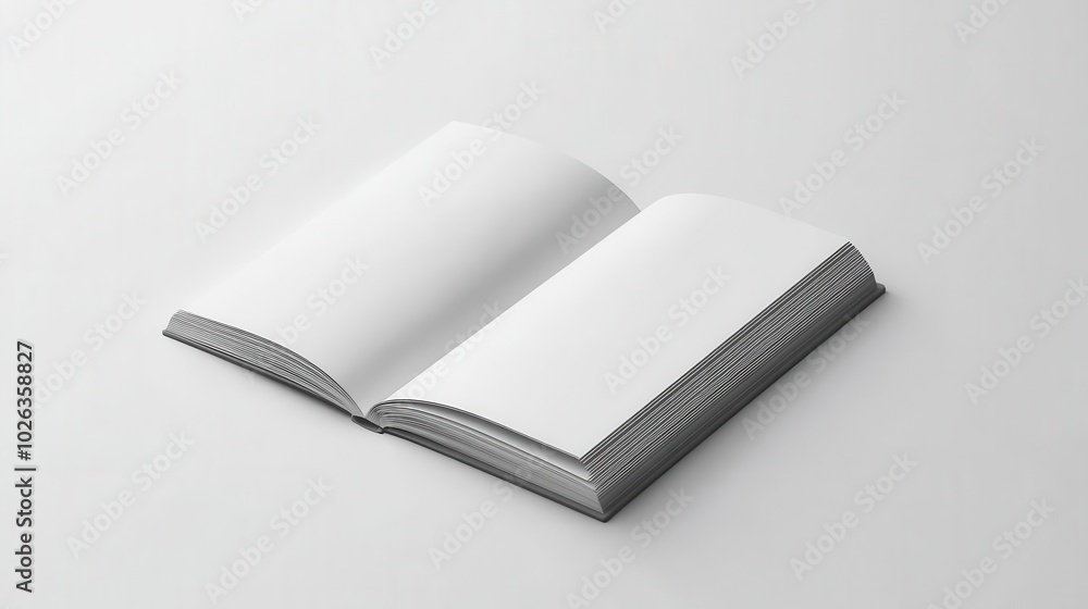 Brochure mockup, closed view, blank screen, clean design, no text no logo symbol icon Brochure mockup, closed view, blank screen, clean design, no text no logo symbol icon