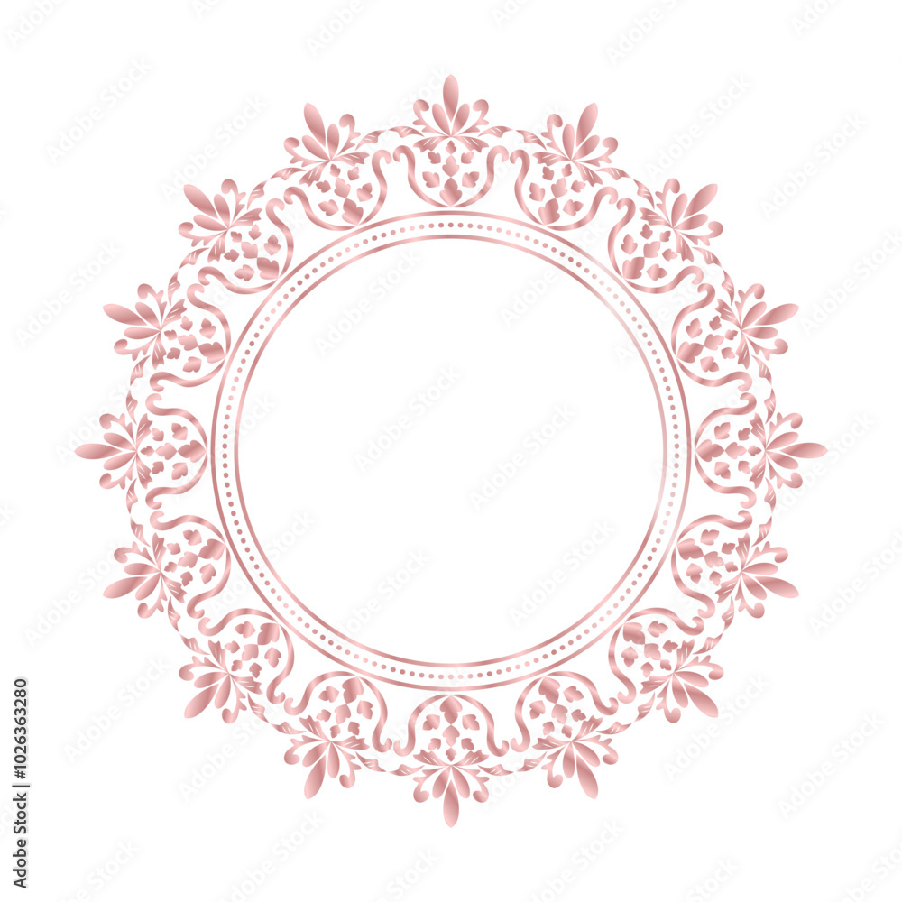Damask Round Wreath rose gold circular ornament flower Abstract pattern, Classic Victorian traditional style, illustration Vintage Design, Floral frames, Mandala border, Antique, Moroccan frame Damask Round Wreath rose gold circular ornament flower Abstract pattern, Classic Victorian traditional style, illustration Vintage Design, Floral frames, Mandala border, Antique, Moroccan frame
