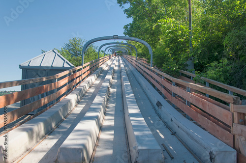 Dufferin Terrace Tobogan Slide quebec canada photo