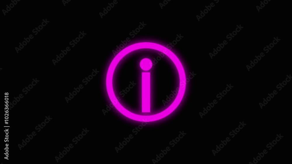 Caution sign. Exclamation mark in a red circle. Warning sign of danger Danger icon animation on transparent background with alpha channel