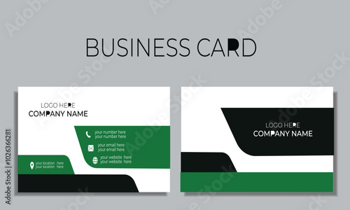 Business Card Layout template vector card 