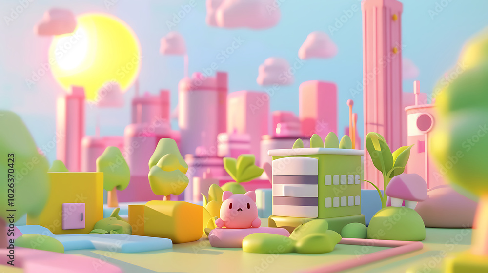 3d cartoon background 3d cartoon background