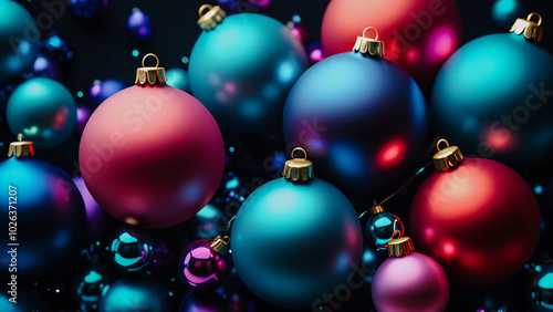 Festive Christmas background , Winter decorations and Holiday Cheer