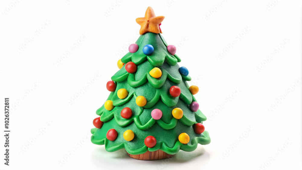 christmas tree on white christmas tree on white