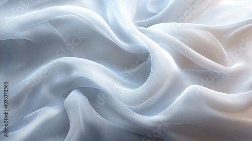 Wallpaper Mural Beauty Background with White Fabric and Gradient in Pastel Tones, Large Brushstrokes of White Paint for Design Torontodigital.ca