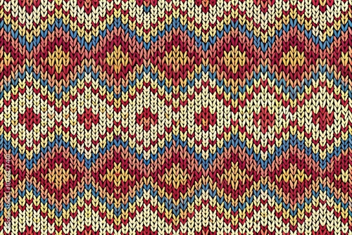 Symmetrical seamless knit pattern