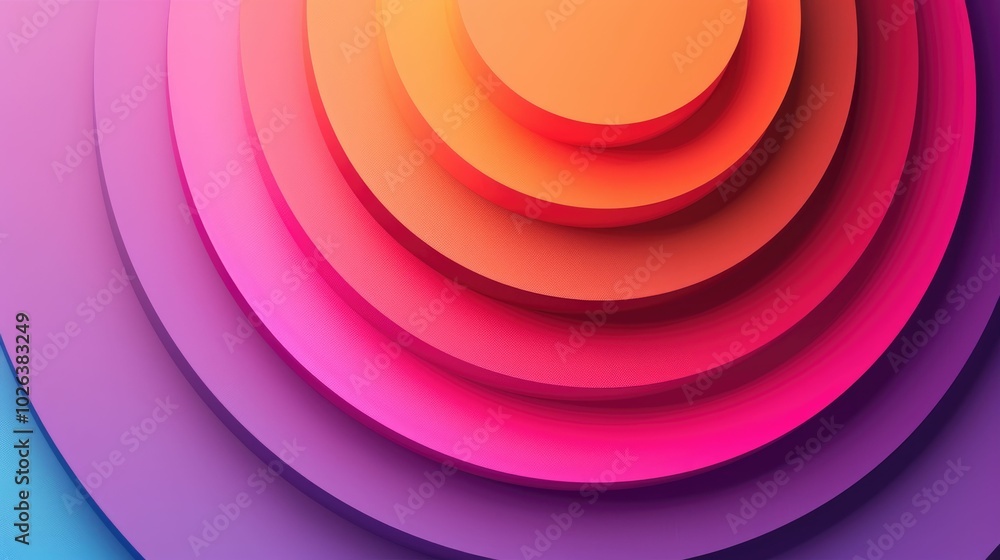 Abstract background with layered concentric circles in vibrant tones Abstract background with layered concentric circles in vibrant tones
