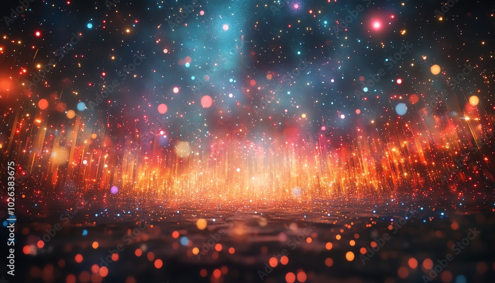 A dazzling fireworks display in the night sky, multicolored light bursts reflecting over a cityscape, adding sparkle to festive celebrations A dazzling fireworks display in the night sky, multicolored light bursts reflecting over a cityscape, adding sparkle to festive celebrations
