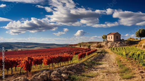 Glimpsing the Autumn Viney ds and Cell s in Fontan s dels Alforins and Moixent: Exploring Valenci photo