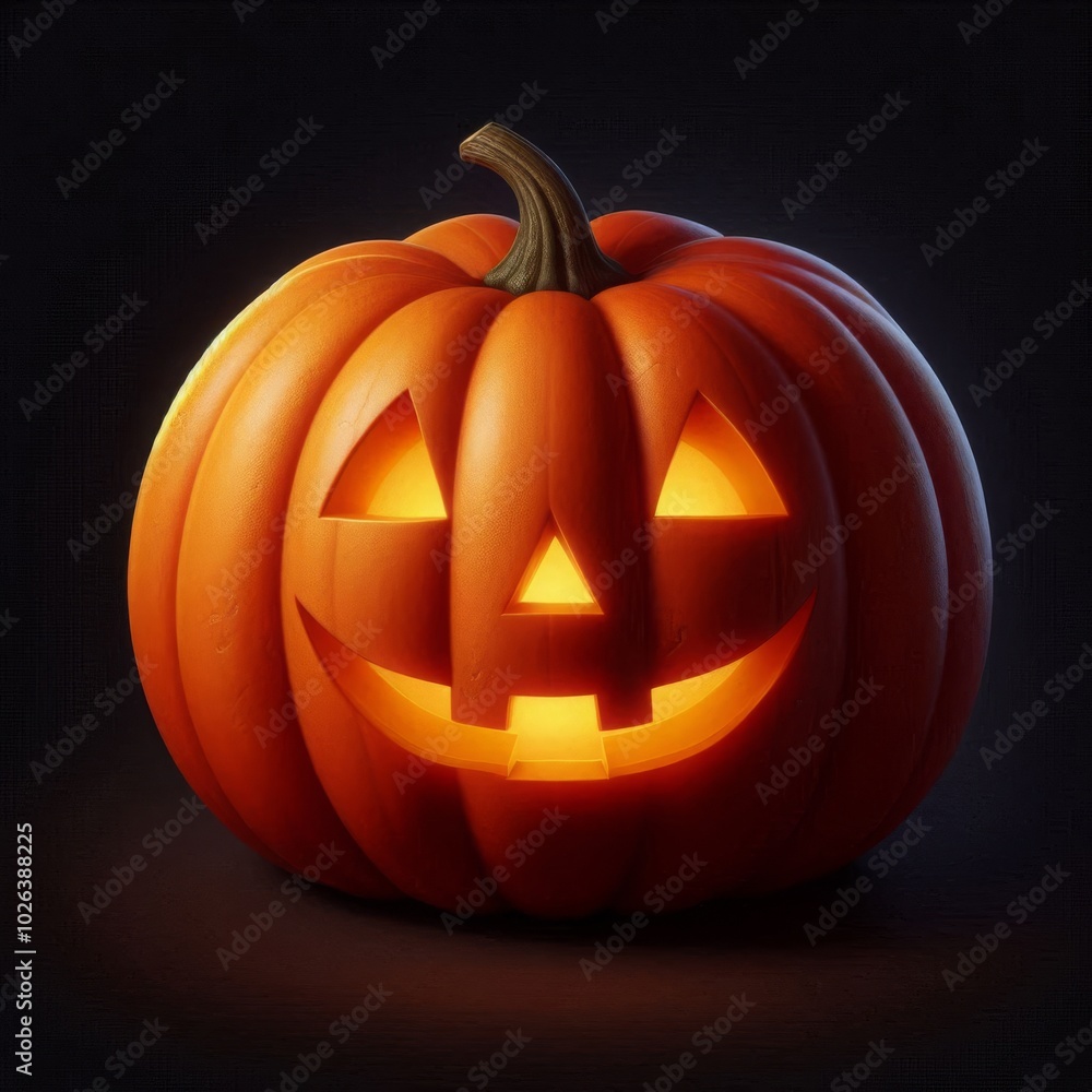 Halloween Pumpkin with Classic Expression Halloween Pumpkin with Classic Expression