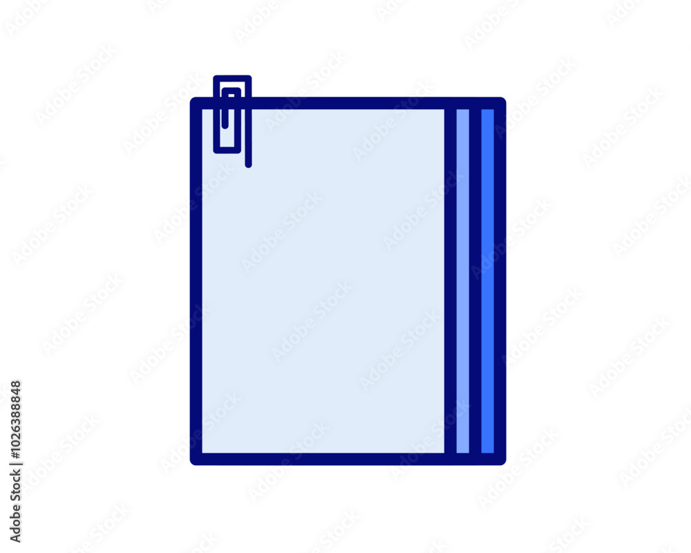 Illustration of notes, notebook, paper for memo or writing a note Illustration of notes, notebook, paper for memo or writing a note
