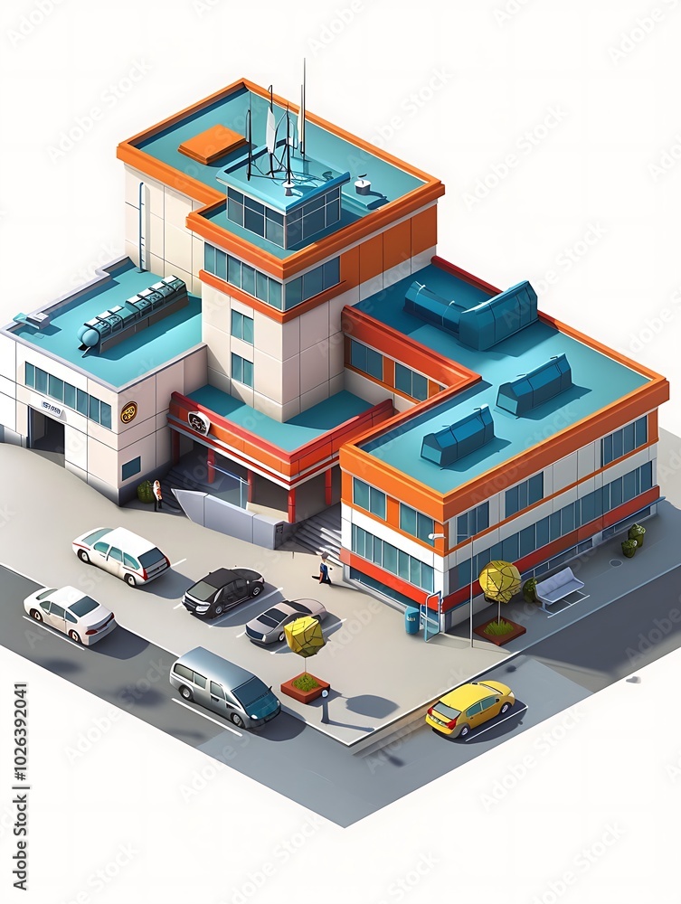 3d hospital building 3d hospital building