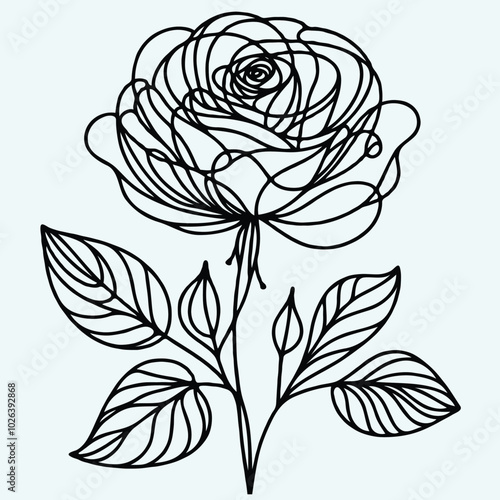 Adobe Illustrator Artwork
rose sketch, roses flower
set of flowers vector
illustration outline of a flower
black and white line art, lineart. used for cards, invitations, banners, posters, logo, print