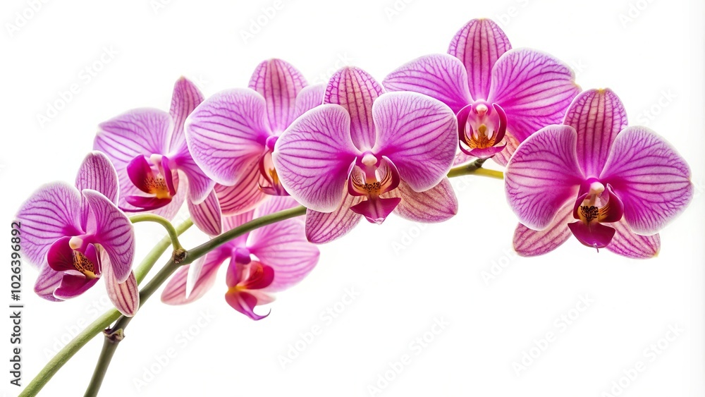 Orchid flowers isolated on white background Orchid flowers isolated on white background
