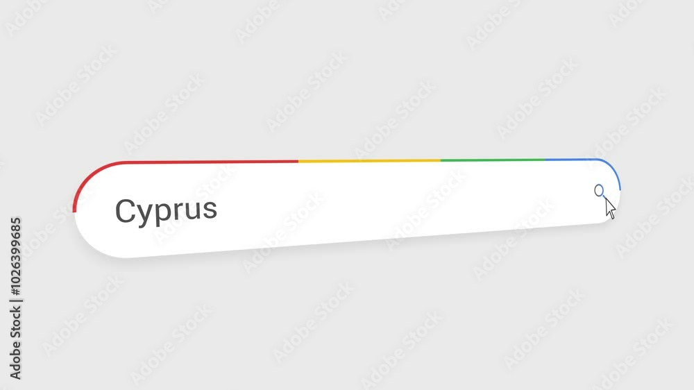 Typing Cyprus in Search Bar Animation | Close-Up Search Engine Interface | Web Search for Cyprus | Internet Browsing, Technology, and Digital Marketing Animation Video Typing Cyprus in Search Bar Animation | Close-Up Search Engine Interface | Web Search for Cyprus | Internet Browsing, Technology, and Digital Marketing Animation Video