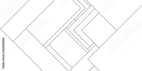 Geometric pattern of abstract line civil engineering design background, business and technology concept diamond triangle geometric line background, Design random lines black stripes.