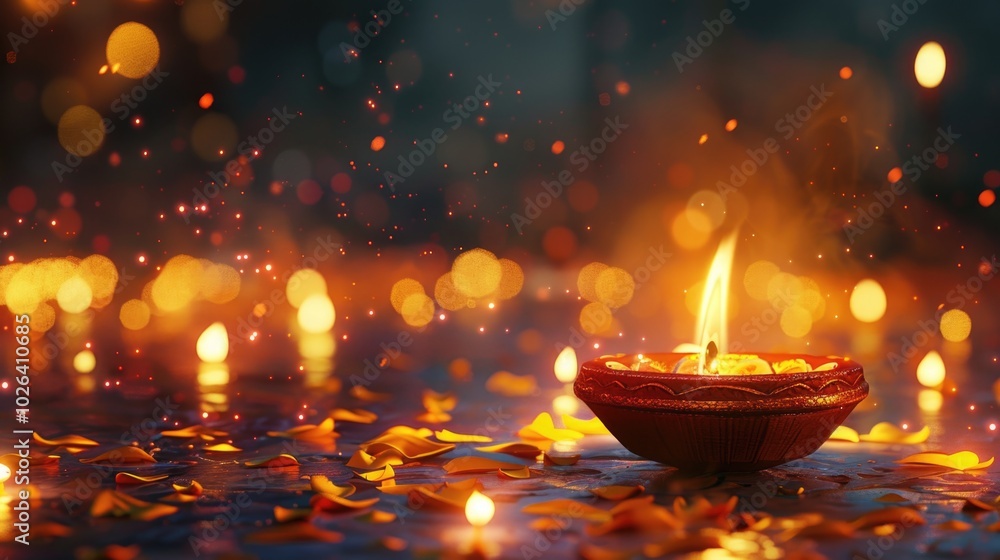 A single lit candle placed on a table, ideal for use in various settings where warm lighting is needed A single lit candle placed on a table, ideal for use in various settings where warm lighting is needed
