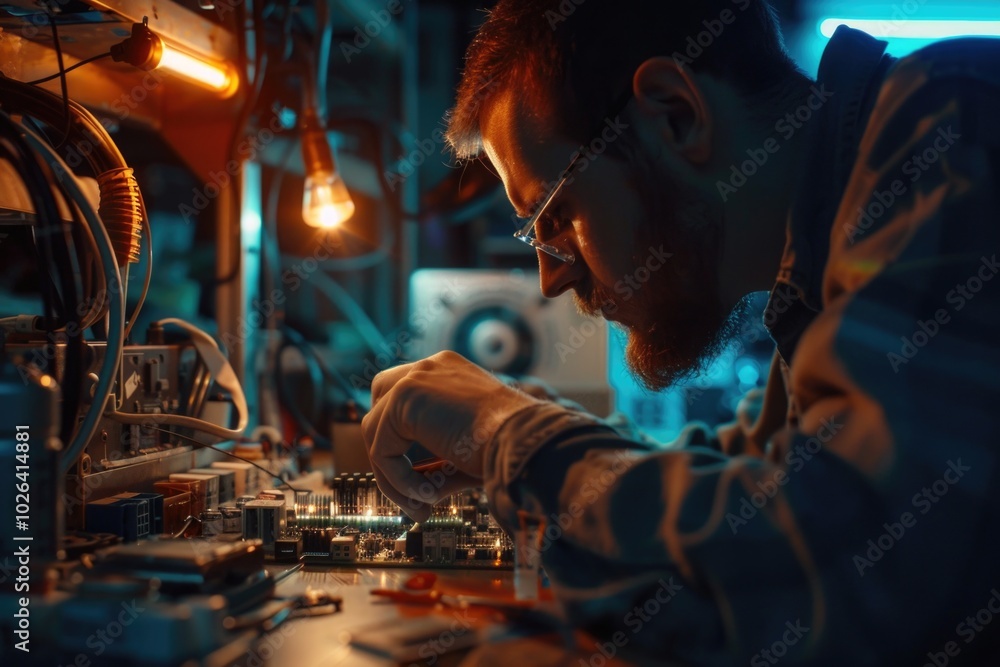 A person is focused on their laptop in a darkened space, possibly for coding or writing A person is focused on their laptop in a darkened space, possibly for coding or writing