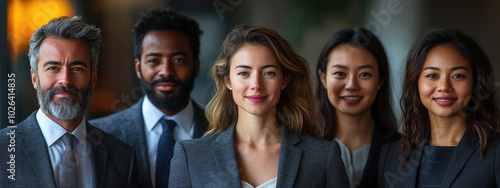 Diverse Business Team Portrait: Collaboration and Success