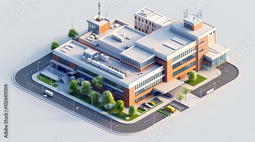 3d hospital building