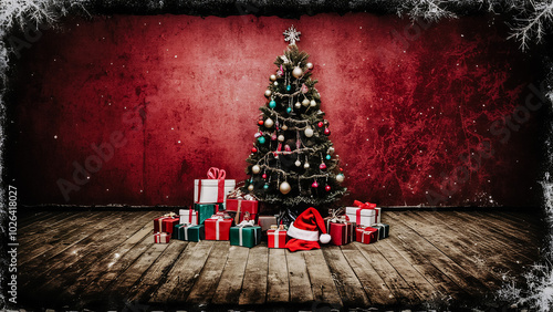 Background Christmas , grunge background photo