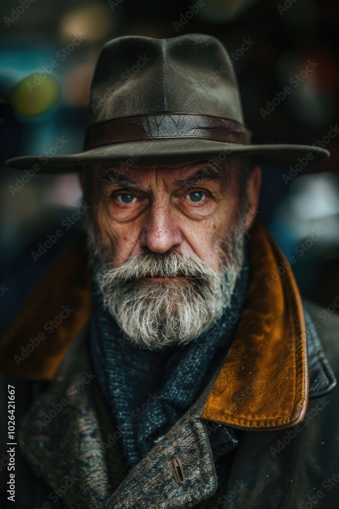 A gentleman with a long beard and a hat, likely from the 19th century or earlier A gentleman with a long beard and a hat, likely from the 19th century or earlier